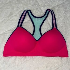 VS Pink Yoga Push-up Bra with Mesh Racerback - used